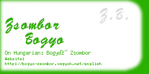 zsombor bogyo business card